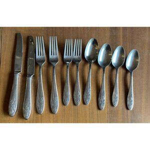 Lenox Butterfly Meadow 5-Piece Stainless Steel 5pc. Place Setting For 2
